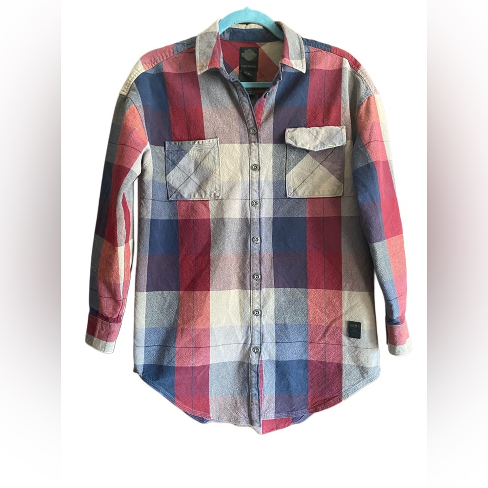 Harley Davidson Plaid Button-Up HDMC Shirt